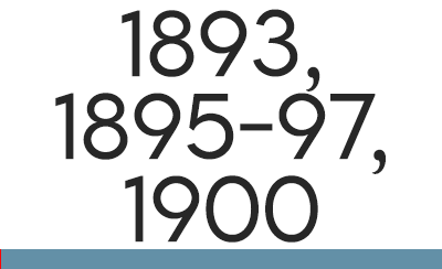 1893, 1895-97, 1900