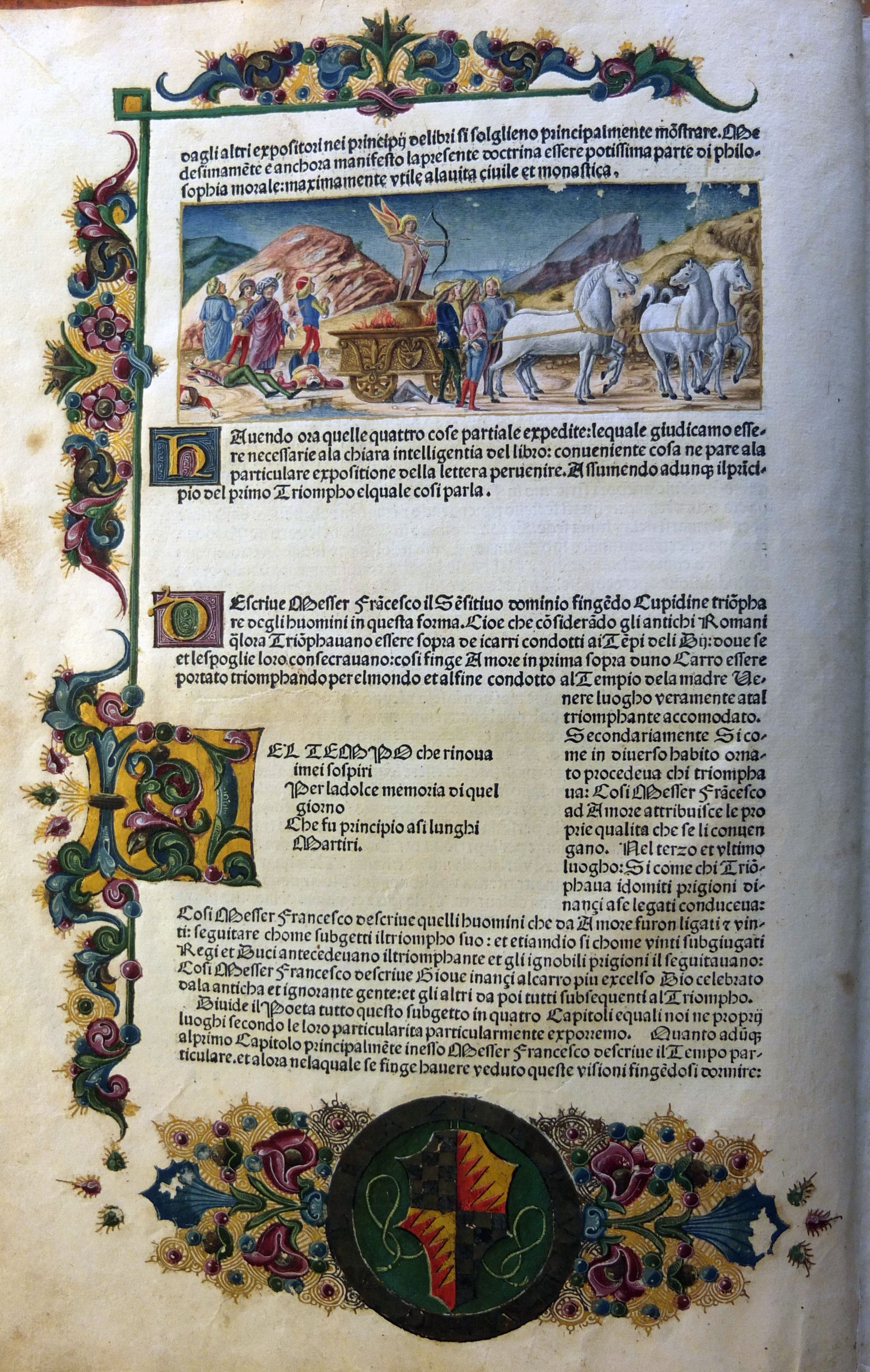 Dettaglio Trionfi del Petrarca
